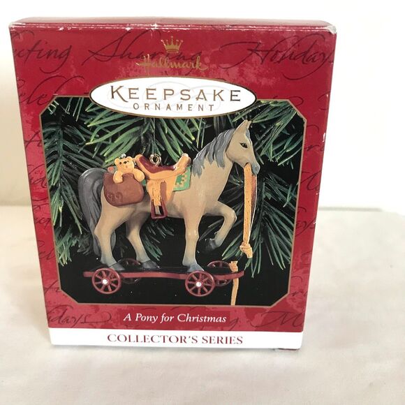 Hallmark Keepsake Christmas Ornament 1999 A Pony For Christmas #2 in series - Picture 2 of 9